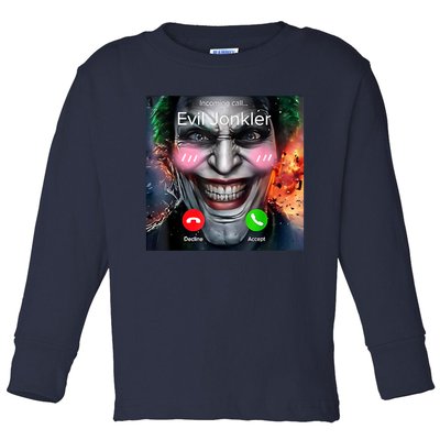 Horror Incoming Call From Evil Jonkler Toddler Long Sleeve Shirt