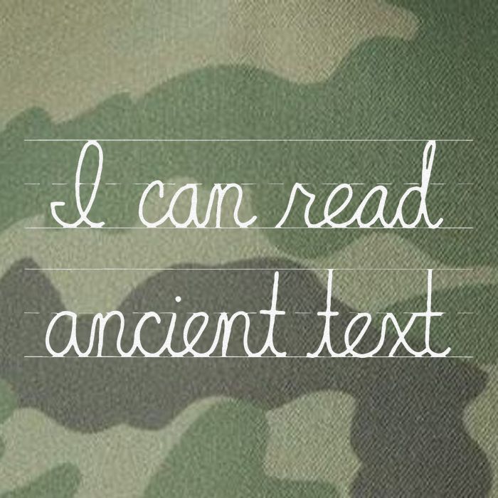 Handwriting I Can Read Ancient Text Funny Cursive Writing Gift Legacy Tie Dye Trucker Hat