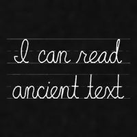 Handwriting I Can Read Ancient Text Funny Cursive Writing Gift Ladies PosiCharge Tri-Blend Wicking Tank