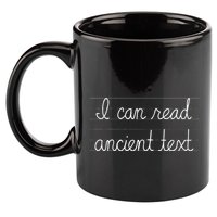 Handwriting I Can Read Ancient Text Funny Cursive Writing Gift 11oz C Handle Ceramic Mug
