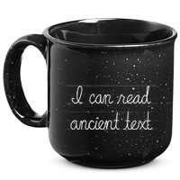 Handwriting I Can Read Ancient Text Funny Cursive Writing Gift 15oz Campfire Ceramic Mug