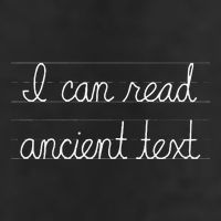 Handwriting I Can Read Ancient Text Funny Cursive Writing Gift Knit Cap Winter Beanie