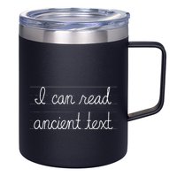 Handwriting I Can Read Ancient Text Funny Cursive Writing Gift 12oz Stainless Steel Coffee Mug