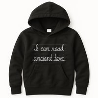 Handwriting I Can Read Ancient Text Funny Cursive Writing Gift Kids Hoodie