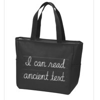 Handwriting I Can Read Ancient Text Funny Cursive Writing Gift Zip Tote Bag
