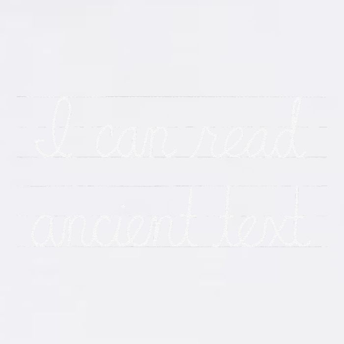 Handwriting I Can Read Ancient Text Funny Cursive Writing Gift Garment-Dyed Sweatshirt