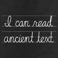 Handwriting I Can Read Ancient Text Funny Cursive Writing Knit Cap Winter Beanie