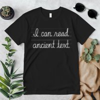 Handwriting I Can Read Ancient Text Funny Cursive Writing Premium T-Shirt