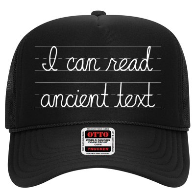 Handwriting I Can Read Ancient Text Funny Cursive Writing Trucker Hat