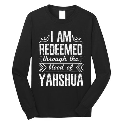 Hebrew Israelite Clothing for  Judah Redeemed Blood Yah Long Sleeve Shirt
