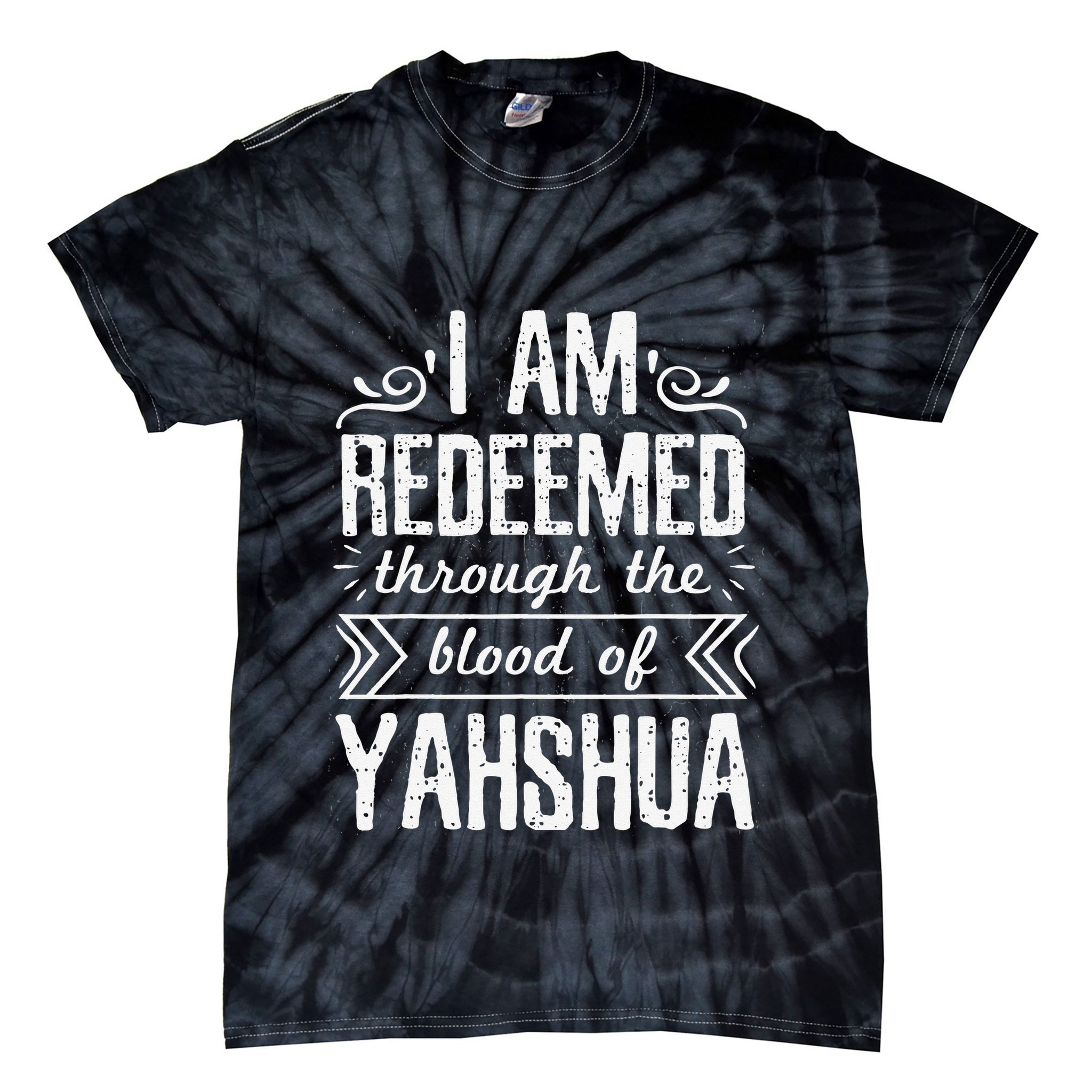 Hebrew Israelite Clothing for  Judah Redeemed Blood Yah Tie-Dye T-Shirt