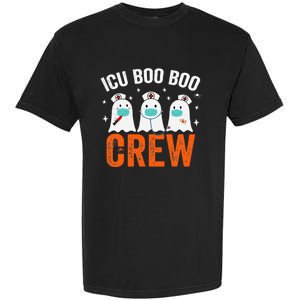 Halloween ICU Costume Nurse Boo Boo Crew Ghost Garment-Dyed Heavyweight T-Shirt