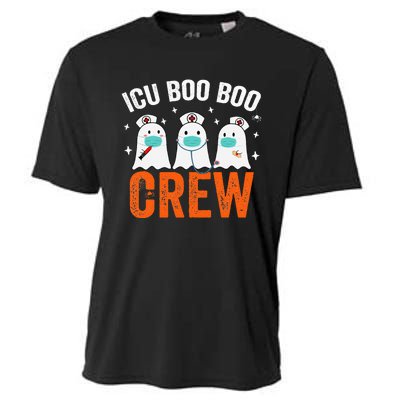 Halloween ICU Costume Nurse Boo Boo Crew Ghost Cooling Performance Crew T-Shirt