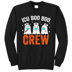 Halloween ICU Costume Nurse Boo Boo Crew Ghost Sweatshirt