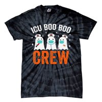 Halloween ICU Costume Nurse Boo Boo Crew Ghost Tie-Dye T-Shirt