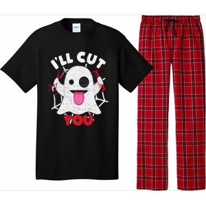 Hairdresser Ill Cut You Hairstylist Halloween Ghost Boo Pajama Set