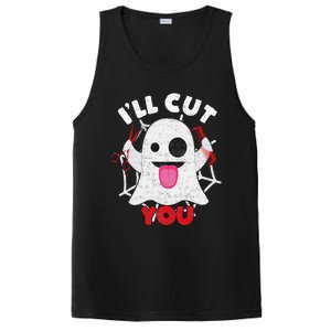 Hairdresser Ill Cut You Hairstylist Halloween Ghost Boo PosiCharge Competitor Tank