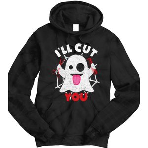 Hairdresser Ill Cut You Hairstylist Halloween Ghost Boo Tie Dye Hoodie