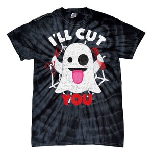 Hairdresser Ill Cut You Hairstylist Halloween Ghost Boo Tie-Dye T-Shirt