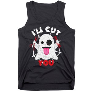 Hairdresser Ill Cut You Hairstylist Halloween Ghost Boo Tank Top