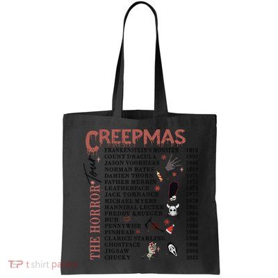 Horror Icons Christmas Creepmas Christmas Horror Goth Bag