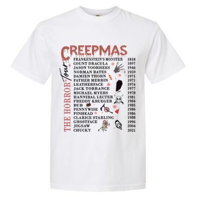 Horror Icons Christmas Creepmas Christmas Horror Goth Garment-Dyed Heavyweight T-Shirt