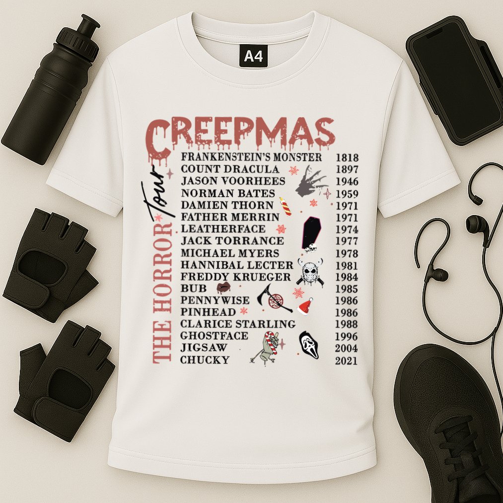 Horror Icons Christmas Creepmas Christmas Horror Goth Performance Shirt