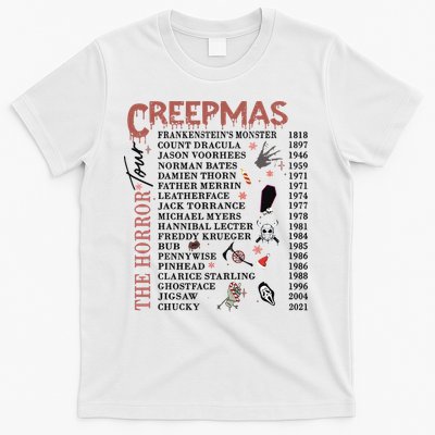 Horror Icons Christmas Creepmas Christmas Horror Goth T-Shirt