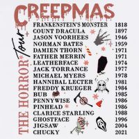 Horror Icons Christmas Creepmas Christmas Horror Goth Tall T-Shirt