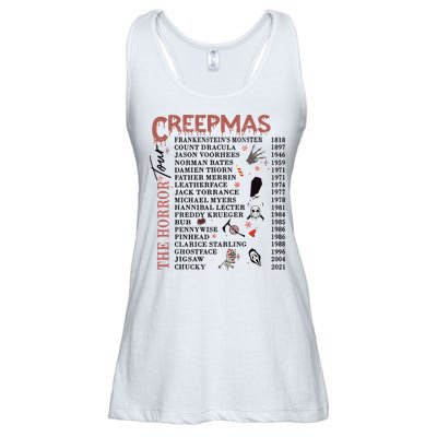 Horror Icons Christmas Creepmas Christmas Horror Goth Ladies Essential Flowy Tank