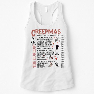 Horror Icons Christmas Creepmas Christmas Horror Goth Womens Tank Top