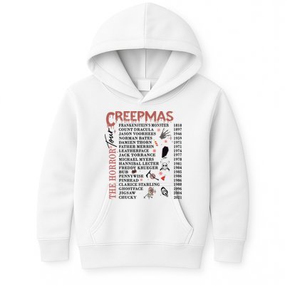 Horror Icons Christmas Creepmas Christmas Horror Goth Kids Hoodie