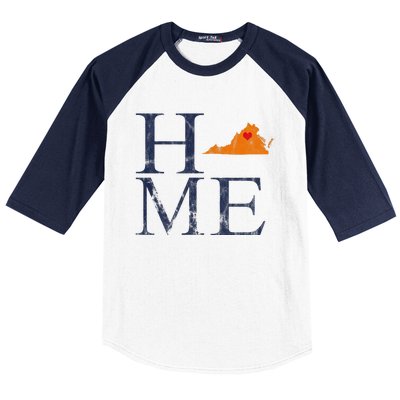 Home Is Charlottesville Va City Love Baseball Sleeve Shirt