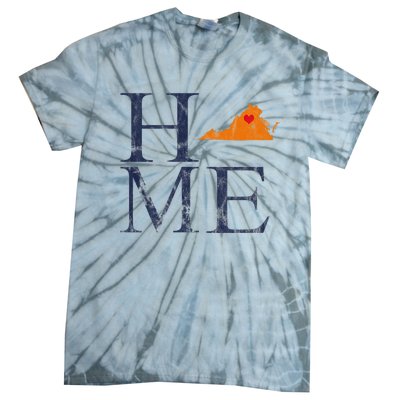 Home Is Charlottesville Va City Love Tie-Dye T-Shirt