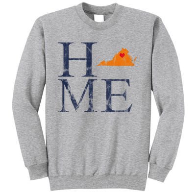 Home Is Charlottesville Va City Love Tall Sweatshirt