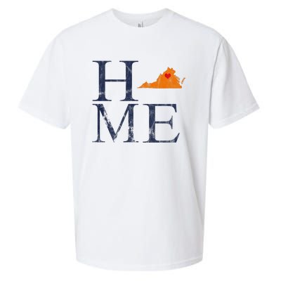 Home Is Charlottesville Va City Love Sueded Cloud Jersey T-Shirt