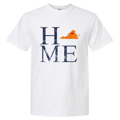 Home Is Charlottesville Va City Love Garment-Dyed Heavyweight T-Shirt