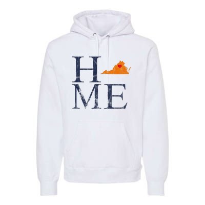 Home Is Charlottesville Va City Love Premium Hoodie