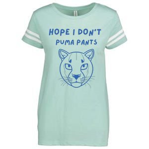 Hope I Dont Pants Funny Cat Pun Enza Ladies Jersey Football T-Shirt