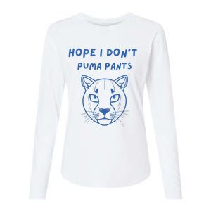 Hope I Dont Pants Funny Cat Pun Womens Cotton Relaxed Long Sleeve T-Shirt