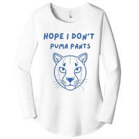 Hope I Dont Pants Funny Cat Pun Women's Perfect Tri Tunic Long Sleeve Shirt