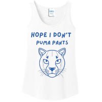 Hope I Dont Pants Funny Cat Pun Ladies Essential Tank