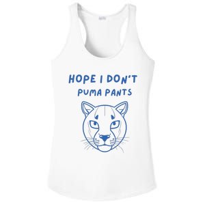 Hope I Dont Pants Funny Cat Pun Ladies PosiCharge Competitor Racerback Tank