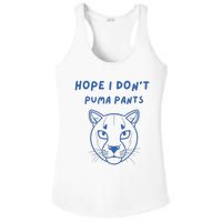 Hope I Dont Pants Funny Cat Pun Ladies PosiCharge Competitor Racerback Tank