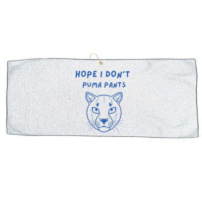 Hope I Dont Pants Funny Cat Pun Large Microfiber Waffle Golf Towel