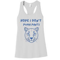 Hope I Dont Pants Funny Cat Pun Women's Racerback Tank