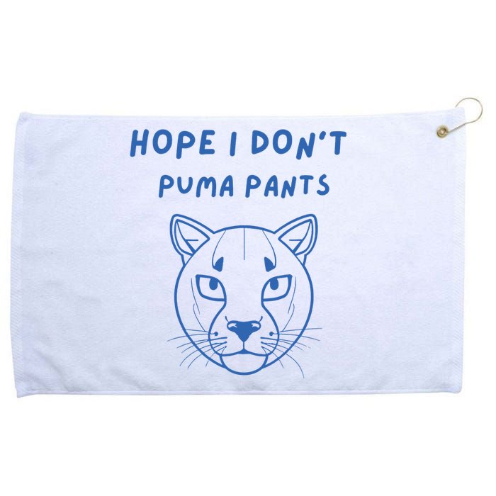 Hope I Dont Pants Funny Cat Pun Grommeted Golf Towel