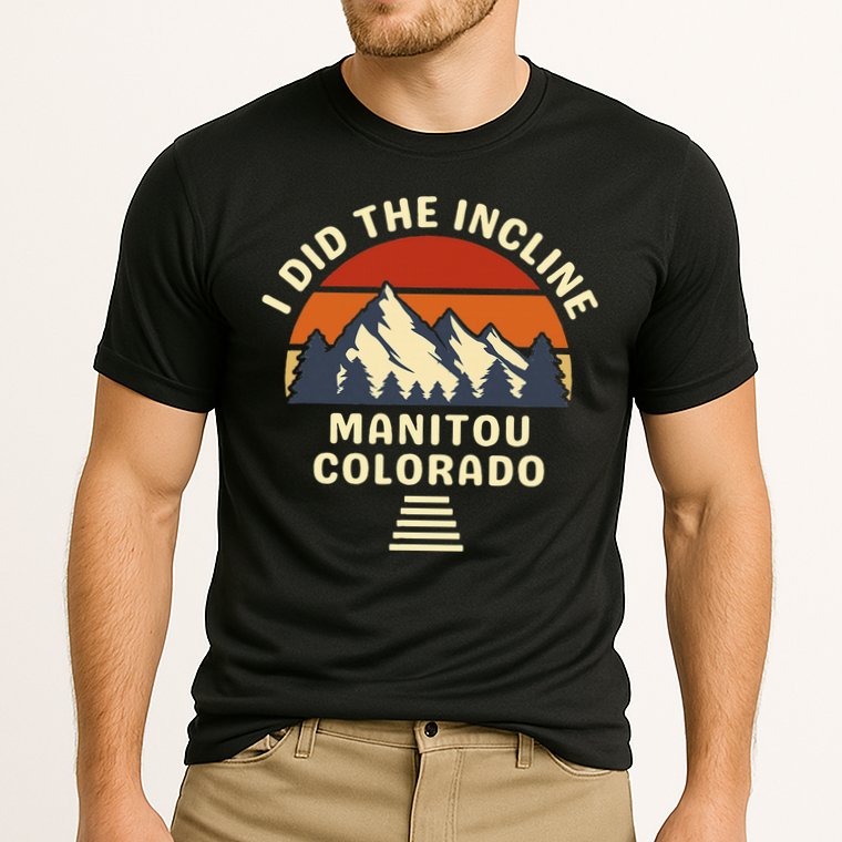 Hike I Did The Incline Manitou Colorado Sunset  Performance Shirt