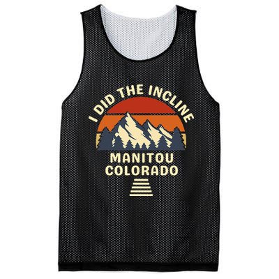 Hike I Did The Incline Manitou Colorado Sunset  Mesh Reversible Basketball Jersey Tank