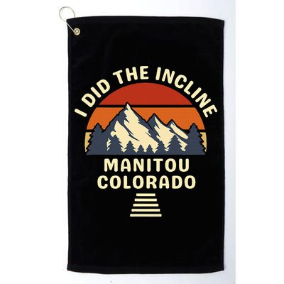 Hike I Did The Incline Manitou Colorado Sunset  Golf Towel